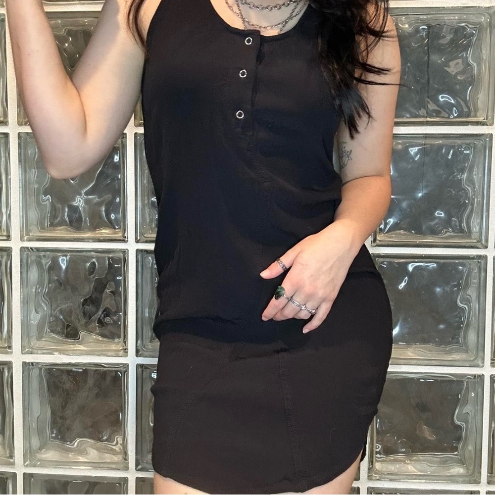 Black T by Alexander Wang Tank Top Dress